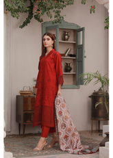 D004 - RED LAWNKARI 24"