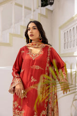 D004-E24 Rust Long Shirt with Cuelot.