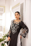 D002-E24 Black Long Shirt With Culotte