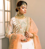 D009-f024: "White Nikkah Jora: Intricate Embellishments