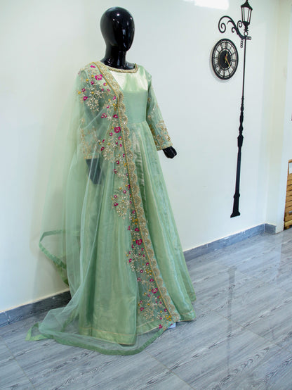 Iksha Pistachio Green Maxi From Clothere By Anam