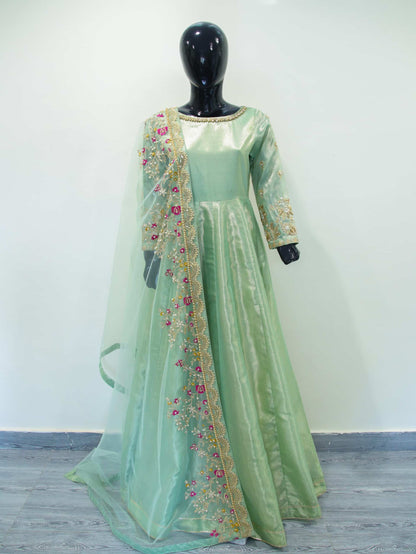 Iksha Pistachio Green Maxi From Clothere By Anam