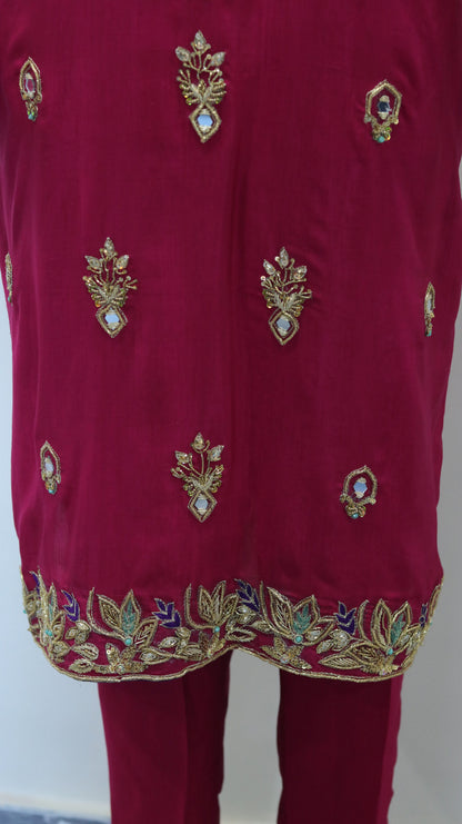 Singhar 3pcs Shocking Pink Dress From Clotherer By Anam