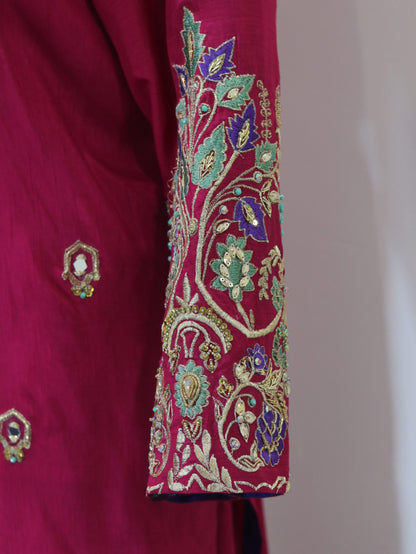 Singhar 3pcs Shocking Pink Dress From Clotherer By Anam