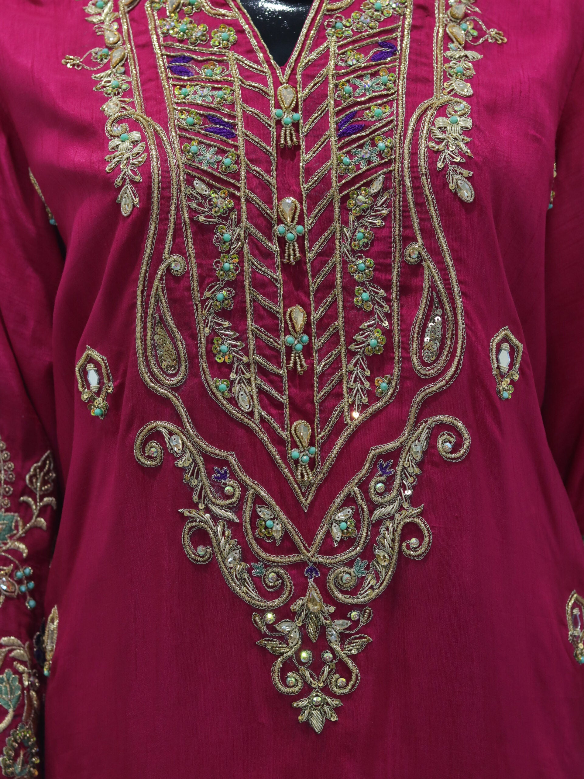 Singhar 3pcs Shocking Pink Dress From Clotherer By Anam